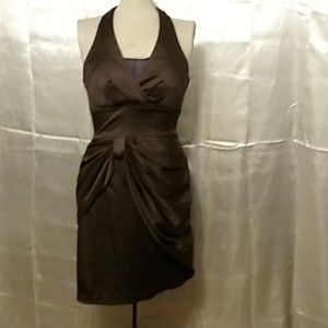 Dark brown halter dress by TeezeMe size 3